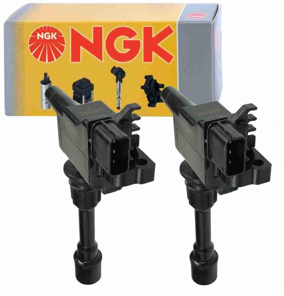 2 Pc NGK Ignition Coils Compatible with Mazda Protege 2.0L L4 2001-2003