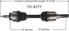 FD-8277 CV Axle, 1 Pack