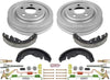KOE15370DK Autospeciality Replacement Rear Brake Kit- OE Rotors & Ceramic Brake Pads