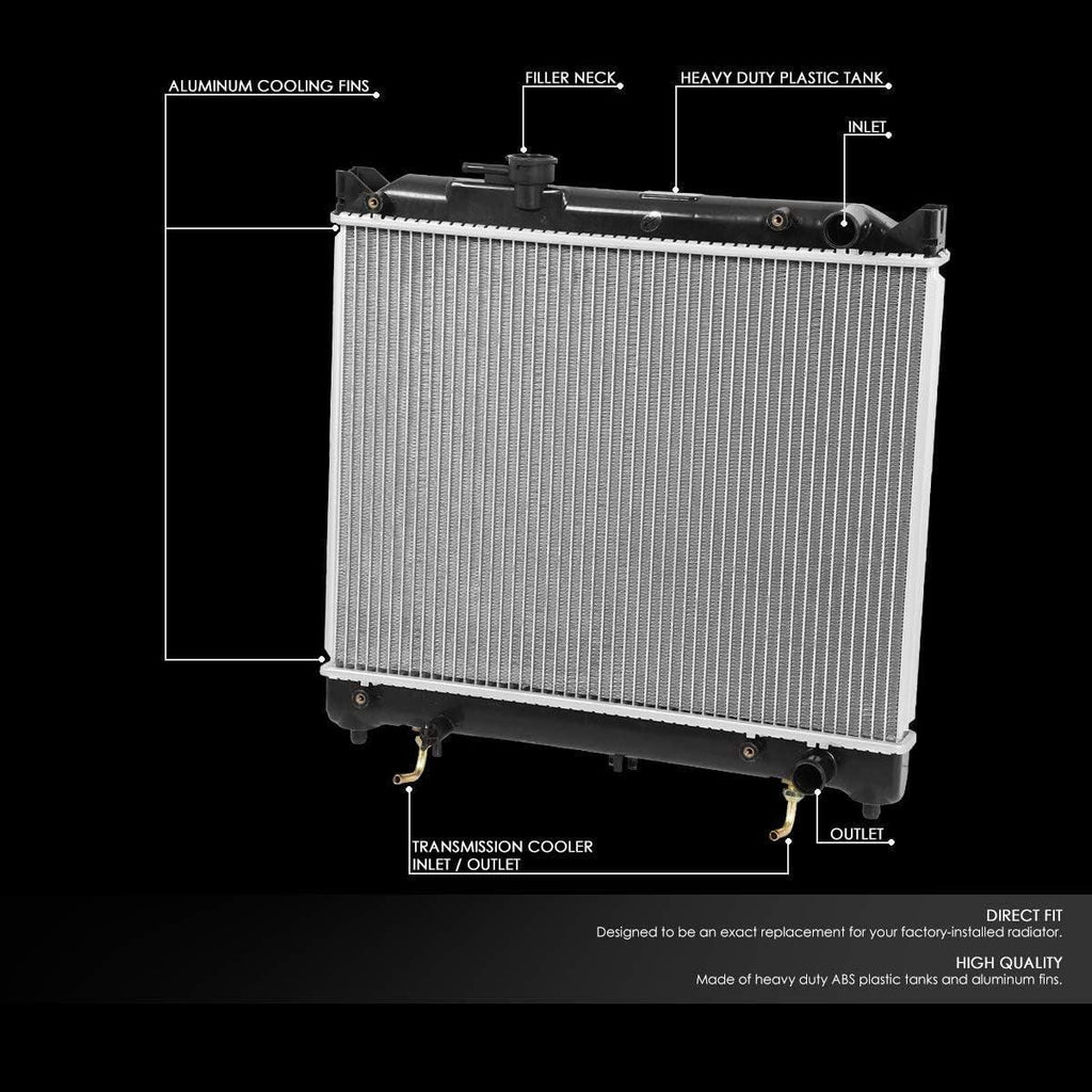 OEM-RA-2089 OE Style Aluminum Core Radiator Replacement Compatible with 96-98 Suzuki X-90/94-97 Tracker at MT, 14-3/4" H