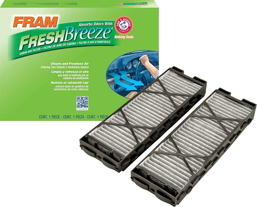 Fresh Breeze Cabin Air Filter with Arm & Hammer Baking Soda, CF10554 for Select Nissan Vehicles , White