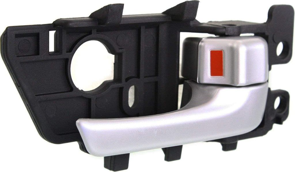 Front or Rear Interior Door Handle Compatible with 2010-2013 Kia Forte/Forte Koup Painted Silver, Plastic, Set of 2, Driver and Passenger Side