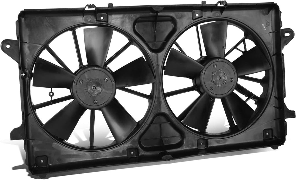 Radiator Fan Assembly Compatible with 19-21 Silverado Sierra 1500, 21-22 Suburban/Tahoe/Yukon/Escalade W/O Max Trailering Package, OEM-RF-0602