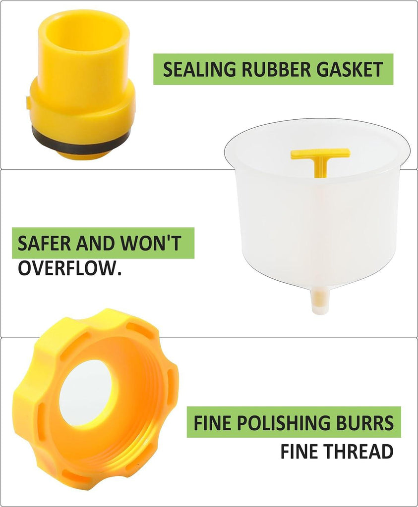 RACOONA Coolant Funnel Kit,Coolant Funnel Radiator Flush Kit,Car Accessories No Spill Coolant Bleeder Kit,Spill Free Radiator Bleeder Funnel Kit,Automotive Antifreeze Bleeder for Universal Vehicles