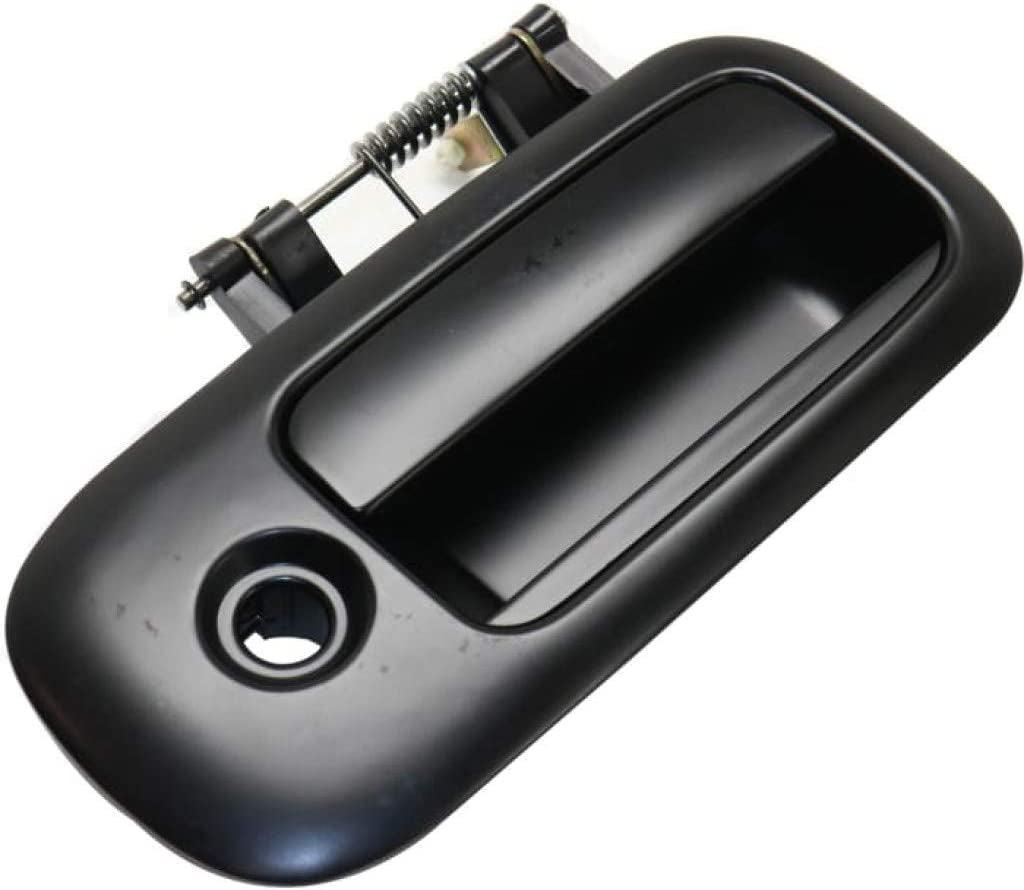 For GMC Savana 2500 Exterior Door Handle Rear, Passenger Side - Side Sliding Door Smooth Black (2010-2016) | with Key Hole| Trim:All Submodels