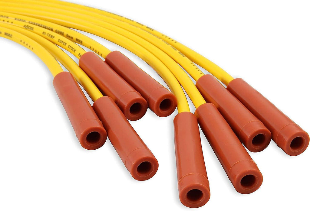 4071 Spark Plug Wire Set - Super Stock Graphite Core 8Mm - Yellow