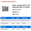 Radiator - Compatible with 2012 - 2013 Hyundai Elantra Sedan 1.8L 4-Cylinder