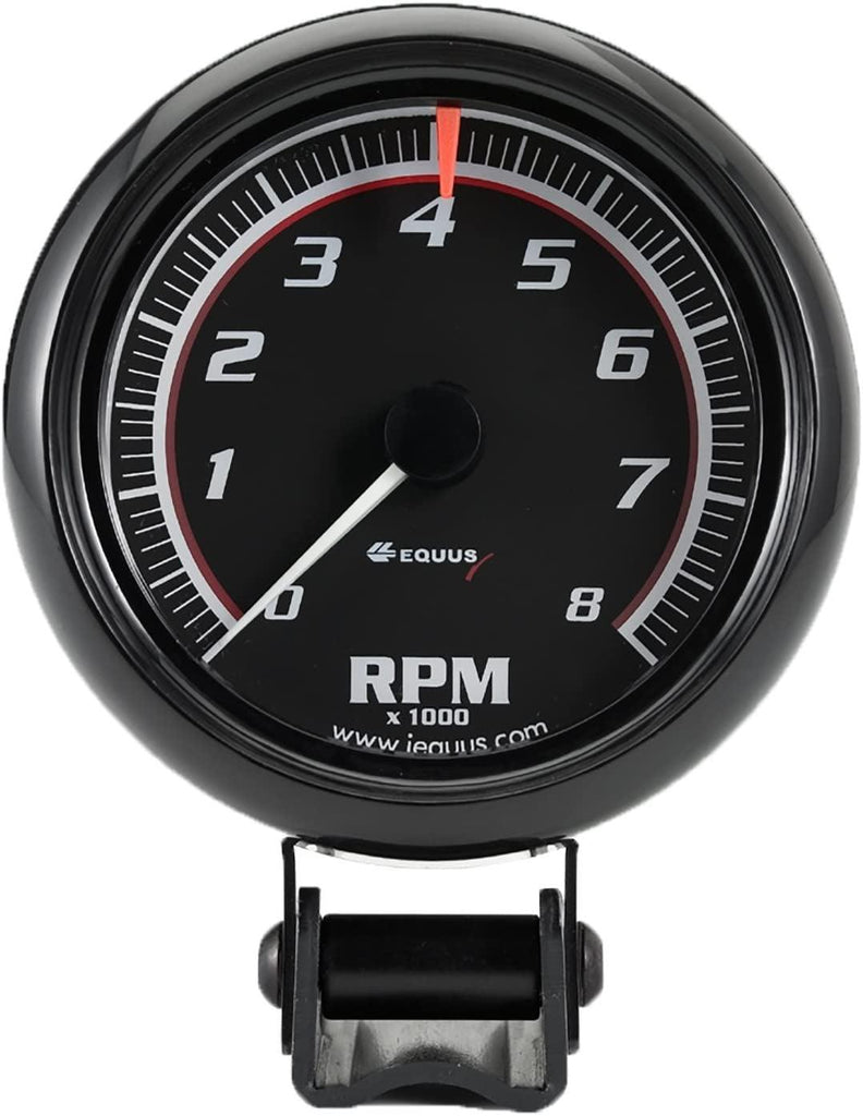 Equus 6086 2-1/2" Mini Tachometer, Black