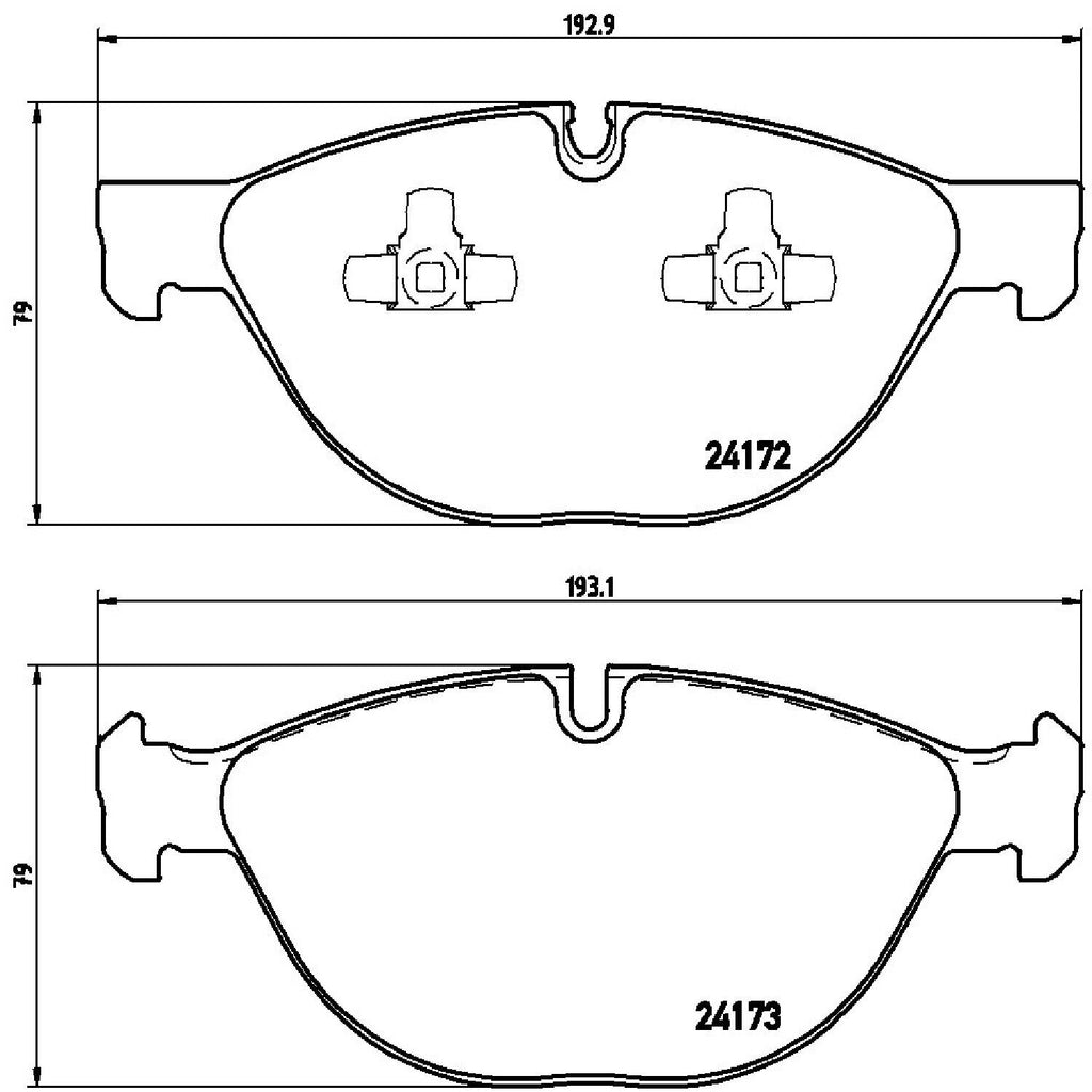 Brembo Front Disc Brake Pad Set for BMW (P06058)