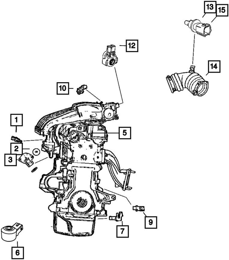 5093508AA Camshaft Position Sensor