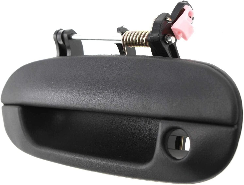 Front and Rear Exterior Door Handle Set of 4 Compatible with 2002-2009 Chevrolet Trailblazer/Gmc Envoy Textured Black Driver and Passenger Side