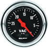 2484 Traditional Chrome Mechanical Vacuum Gauge 2.3125 In.