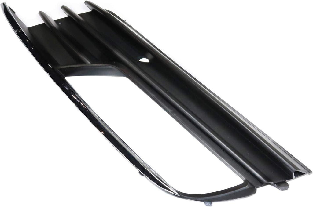 Fog Light Trim Compatible with 2015-2016 Audi A3, Fits 2015-2016 Audi A3 Quattro Textured Black Front, Passenger Side