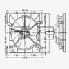 TYC 600050 Honda Accord Replacement Radiator Cooling Fan Assembly Fits 1988 Mazda 323