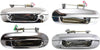 Front and Rear Exterior Door Handle Compatible with 2002-2009 GMC Envoy Set of 4 All Chrome Passenger and Driver Side