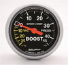 3308 Sport-Comp Mechanical Boost/Vacuum Gauge, 2.3125 In.