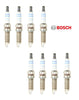 Set of 8 Spark Plugs Bosch Double Platinum for BMW E84 E89 F02 F06 F10 F25 F31