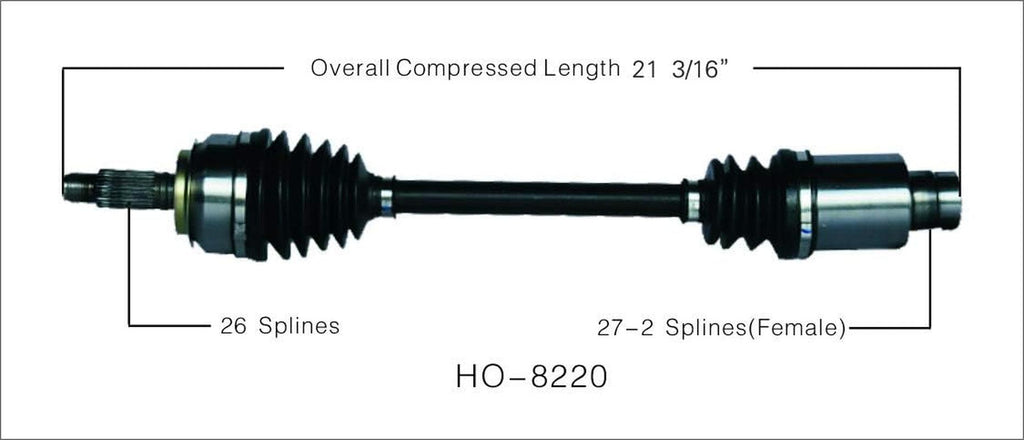 HO-8220 CV Axle Shaft
