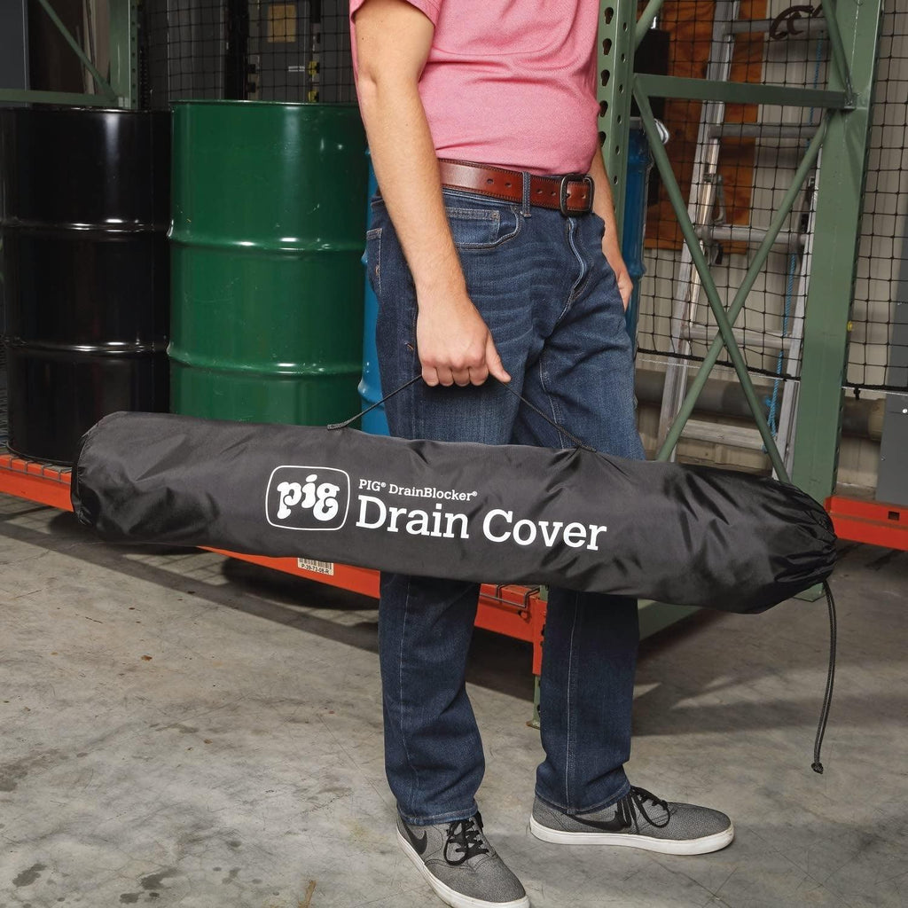 Drain Cover Seal, New Pig Drive-Over Drainblocker Drain Cover, 54" X 30", for Rectangular Drains up to 48" X 24"