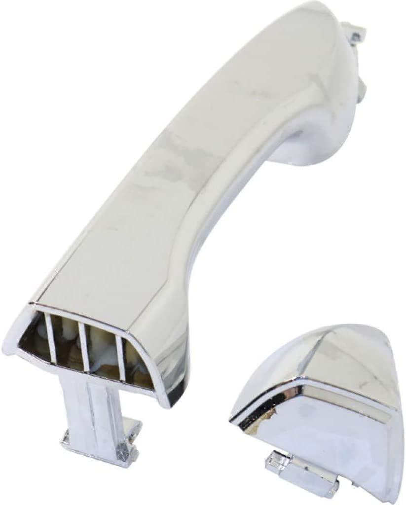 for Toyota Corolla Exterior Door Handle Front, Passenger Side Chrome (2014-2019) | with Key Hole| Trim: All Submodels