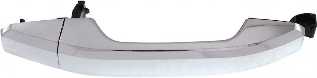 for Chevy Silverado 1500 Exterior Door Handle Rear Driver or Passenger Side Chrome 2014-2018 | Trim:All Submodels | GM1520151 | 22923598