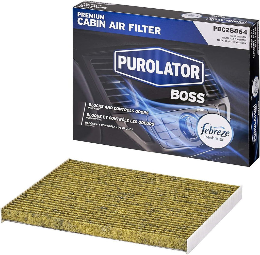 PBC25864 boss Premium Cabin Air Filter with Febreze Freshness Fits Select Nissan