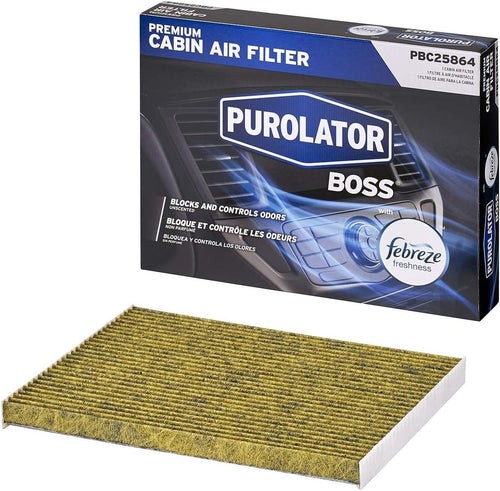 PBC25864 boss Premium Cabin Air Filter with Febreze Freshness Fits Select Nissan