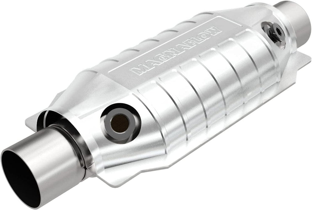 Magnaflow Universal Catalytic Converter OEM Grade Federal/Epa Compliant 51064 - Stainless Steel 2In Inlet/Outlet Diameter, 16In Overall Length, Pre-And-Post Converter O2 Sensor - OEM Replacement