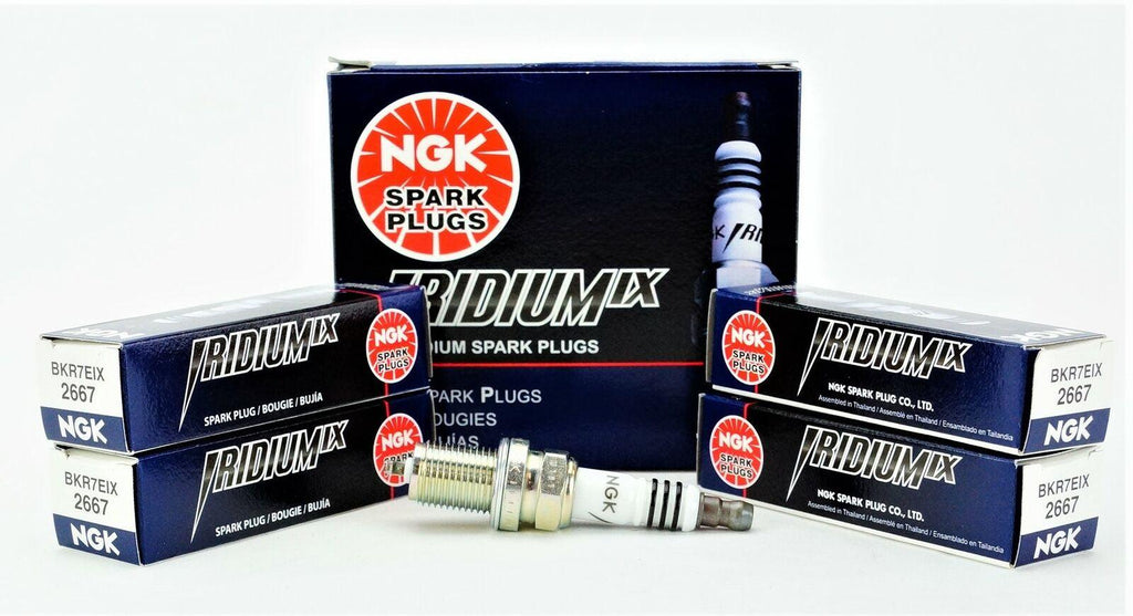 Set of 4 Genuine NGK 2667 Iridium IX Spark Plugs BKR7EIX Fast Free Shipping
