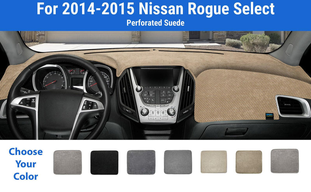 Dashboard Dash Mat Cover for 2014-2015 Nissan Rogue Select (Sedona Suede)