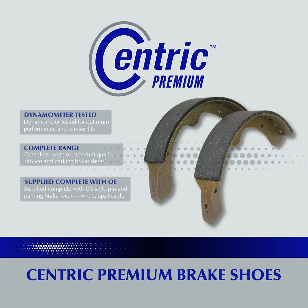 Centric Premium Replacement Rear Brake Shoe Set for Select Toyota and Scion Model Years (111.09450)