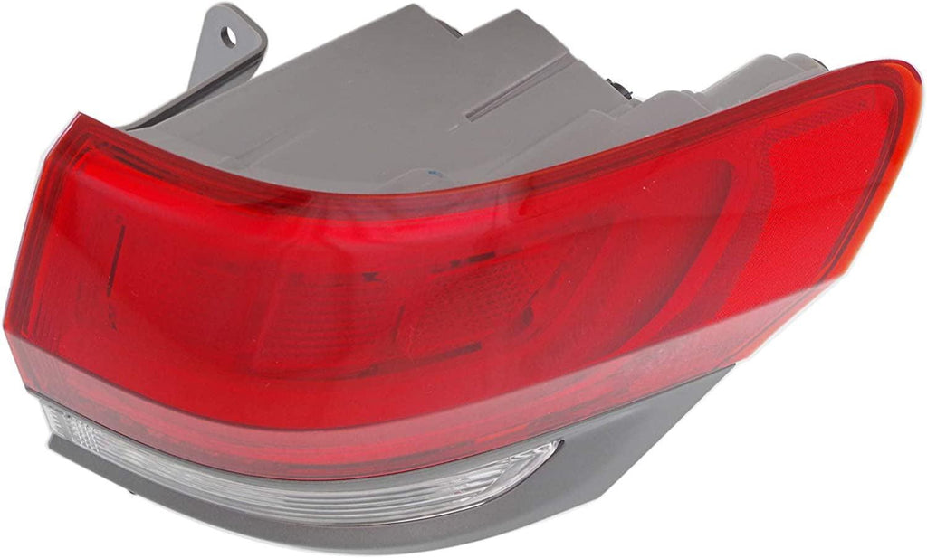 Tail Light Assembly Compatible with 2014-2018 Jeep Grand Cherokee Outer with Gray Trim - CAPA Passenger Side