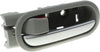 for Mazda 2 Interior Door Handle Front or Rear, Driver Side Gray Bezel with Silver Lever (2011-2014) | with Door Lock Button | Trim:All Submodels | MA1352115 | DL4059330C02