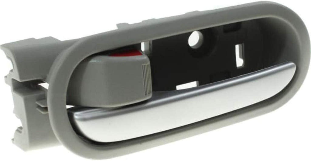 for Mazda 2 Interior Door Handle Front or Rear, Driver Side Gray Bezel with Silver Lever (2011-2014) | with Door Lock Button | Trim:All Submodels | MA1352115 | DL4059330C02