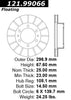 Centric Front Disc Brake Rotor for 10-15 Hilux (121.99066)