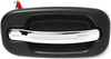 for Chevy Silverado 1500 Exterior Door Handle Front Passenger Side Smooth Black Bezel with Chrome Lever 1999-2006 | Trim:All Submodels | GM1311153 | 15182419