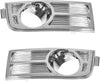 Fog Driving Light Trim Bezel Pair Set for 07-10 Lincoln MKX