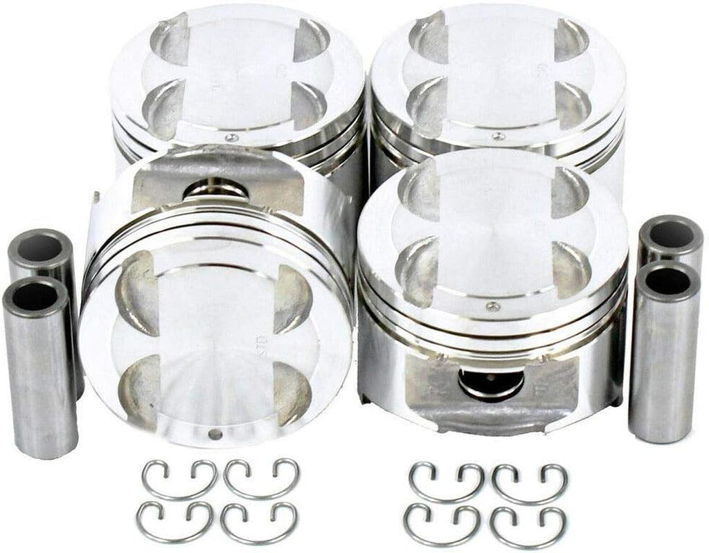 DNJ P490 Piston Set for 1990-1998 / Ford, Kia, Mazda, Mercury/Escort, Miata, Protege, Sephia, Tracer / 1.8L / DOHC / L4 / 16V / 112Cid, 1839Cc / VIN 5, VIN 8