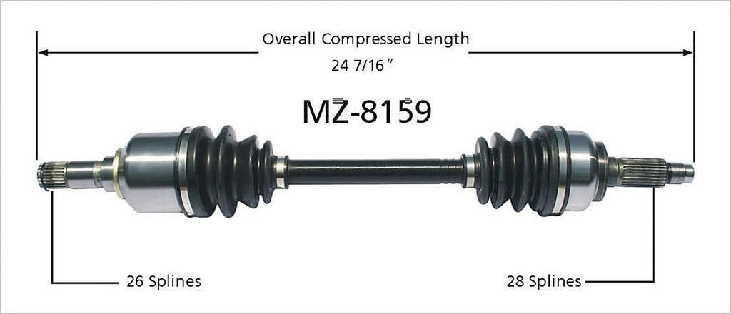 MZ-8159 CV Axle Shaft