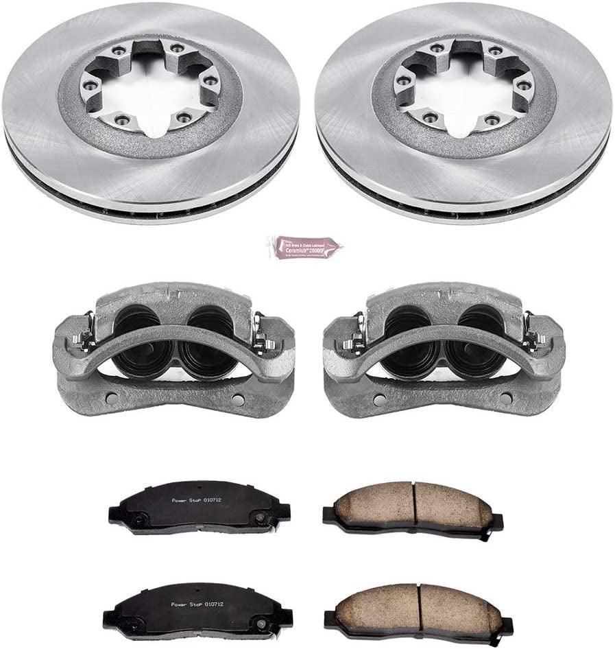 KCOE2066 Autospeciality Replacement Front Caliper Kit- OE Rotors, Ceramic Brake Pads, Calipers
