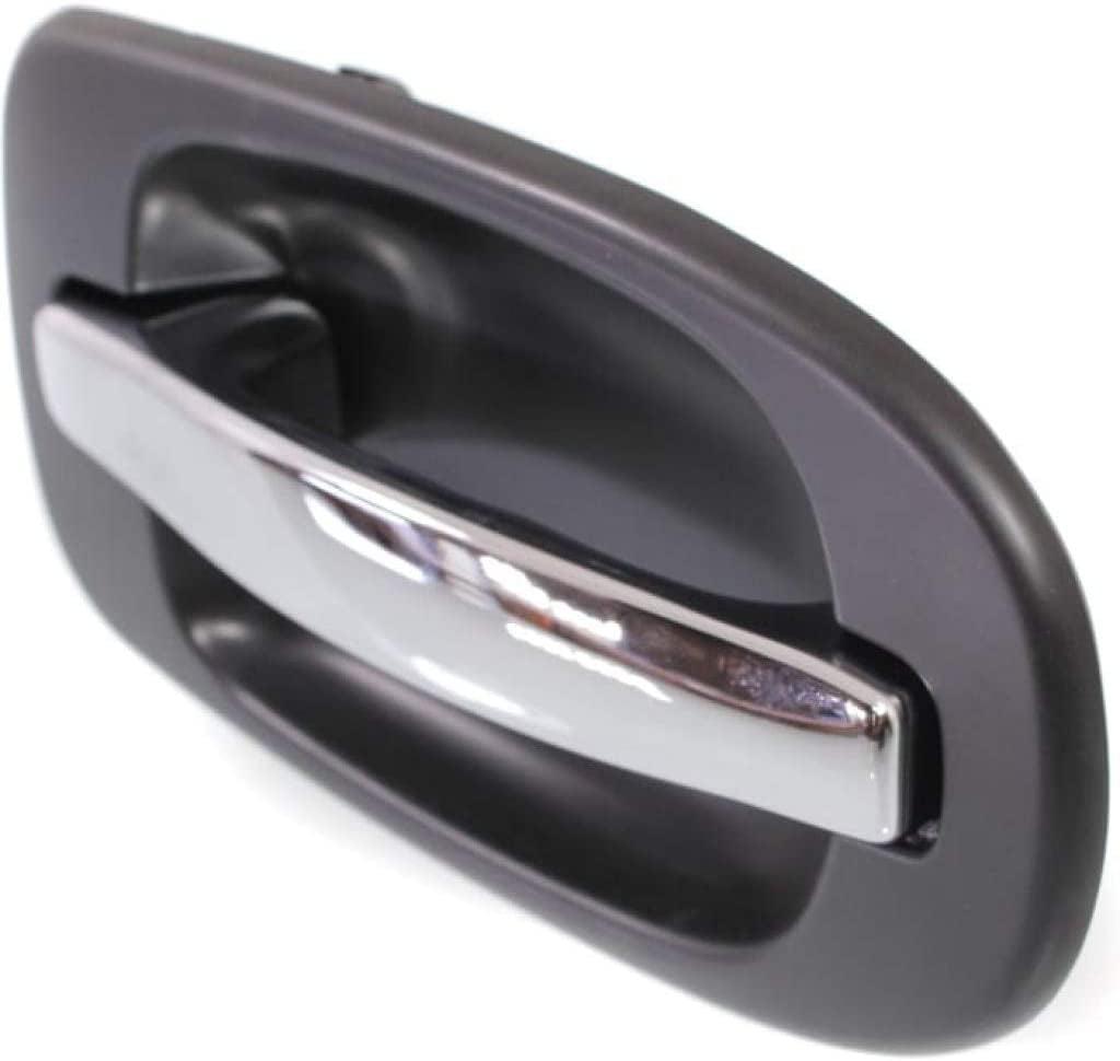 For Buick Terraza Exterior Door Handle Rear, Passenger Side - Side Sliding Door Primed Bezel with Chrome Lever (2005-2007) | Trim:All Submodels | GM1521125 | 10399451