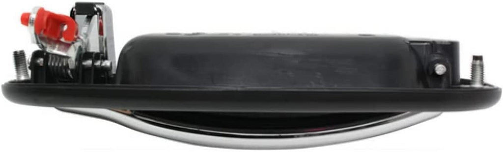 for Chevy Silverado 1500 Exterior Door Handle Front Passenger Side Smooth Black Bezel with Chrome Lever 1999-2006 | Trim:All Submodels | GM1311153 | 15182419