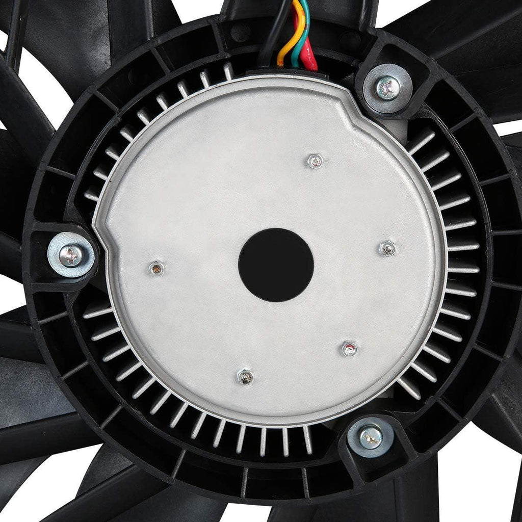 OEM-RF-0005 Factory Style Radiator Cooling Fan Assembly Cooling Efficiency Improved Direct Replacement [Compatible with 10-16 Porsche Panamera]