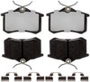 Premium  Element3 EHT™ Replacement Rear Brake Pad Set for Select Audi A3/A4/A6/A8/Allroad/S6/S8/Tt and Volkswagen Beetle/Golf/Jetta/Passat Model Years (EHT1017H)
