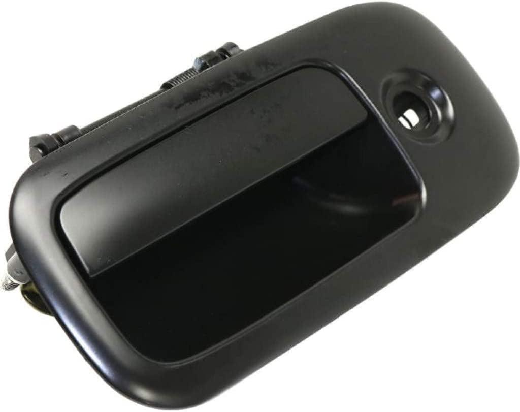 for GMC Savana 3500 Exterior Door Handle Front, Driver Side Smooth Black (2010-2017) | with Key Hole| Trim:All Submodels