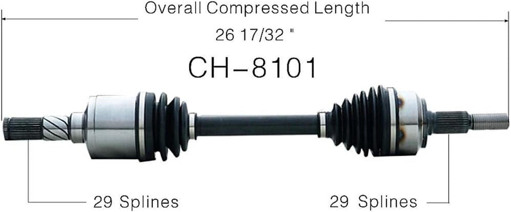 CH-8101 CV Axle Shaft