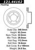 Centric Front Disc Brake Rotor for Land Cruiser, LX570 (121.44162)