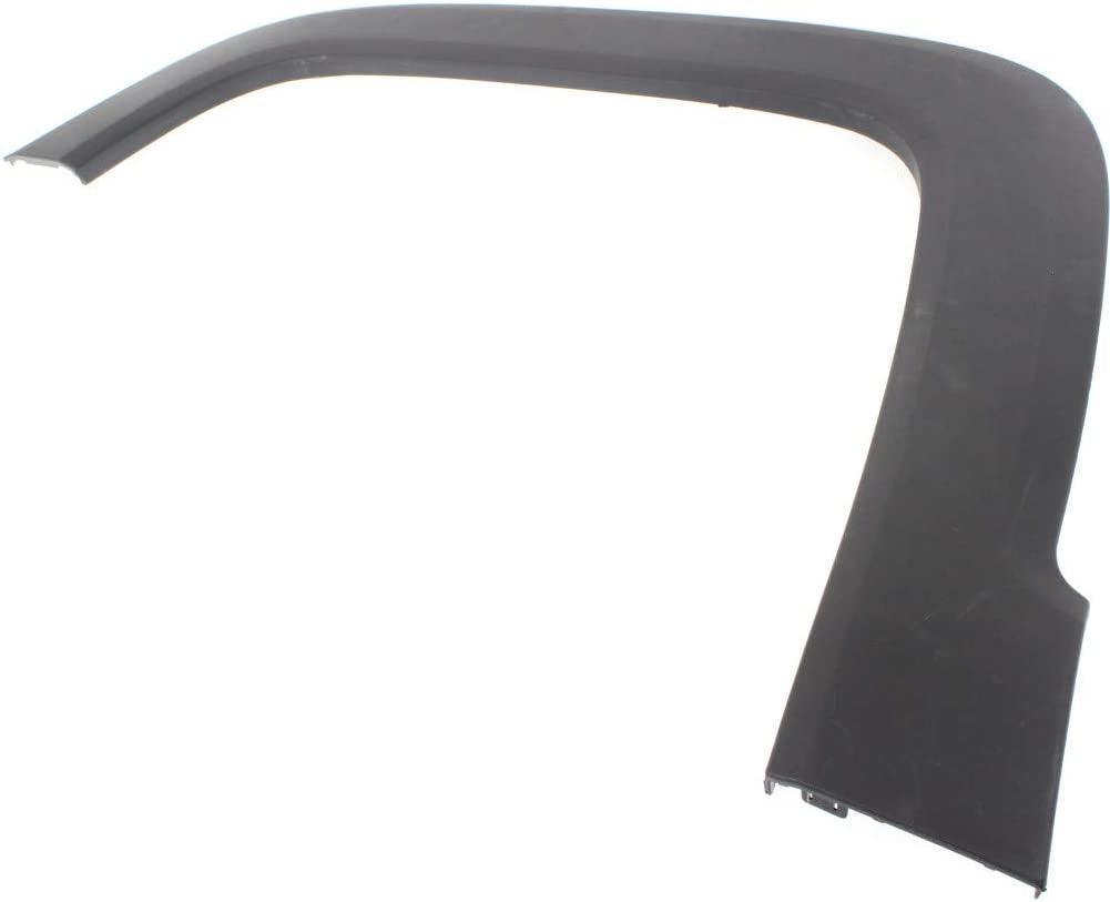 Compatible with Jeep Renegade Fender Trim 2015 16 17 18 19 2020 Driver Side | Front | Textured Dark Gray | Plastic Material | CH1290113 | 6TB75LXHAA