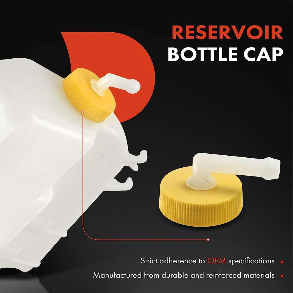 A-Premium Engine Coolant Overflow Recovery Reservoir Tank [With Cap] Compatible with Honda Civic 2006 2007 2008 2009 2010 2011, [4Cyl 1.3L 1.8L 2.0L]
