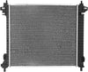 OEM-RA-13240 1-Row Aluminum Core Radiator Compatible with 10-11 SRX /2011 9-4X 3.0L V6,24-7/16" W X 22" H X 1" D,1-3/8" Inlet / 1-3/8" Outlet